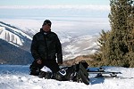 Маленков Павел. На трассе горнолыжной базы Каракол. Киргизия